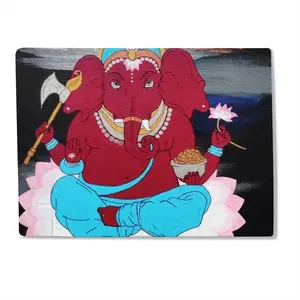 Ganesha Indian Buddha Religious Animals Elephant Baby Flannel Blanket (Horizontal)