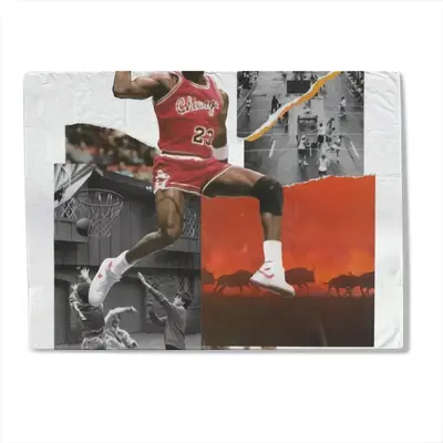 Air Jordan Baby Flannel Blanket (Horizontal)