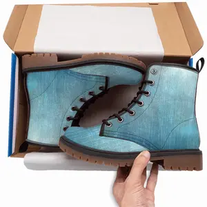 Men Shapes Of Water Leather Work Boots