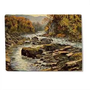 White River Gorge Impressionism Baby Flannel Blanket (Horizontal)