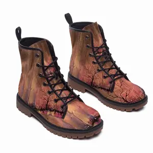 Men Chocolate Sunrise Leather Work Boots