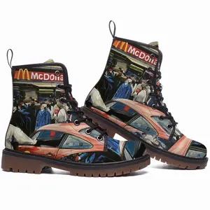 Men First Mcdonalds In Russia Leather Work Boots