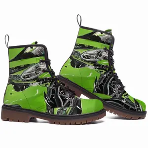 Men Porsche Gt3 Crash Leather Work Boots