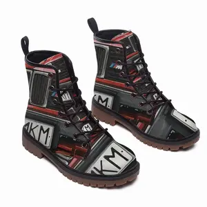 Men Bmw M3 Leather Work Boots