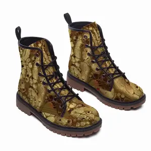 Men Pure Gold Leather Work Boots