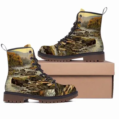 Men White River Gorge Impressionism Leather Work Boots