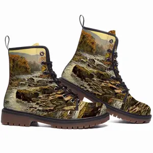 Men White River Gorge Impressionism Leather Work Boots