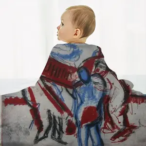 Smithfield Meat Market Baby Flannel Blanket (Horizontal)