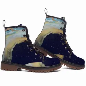 Men Broken Rainbow Leather Work Boots