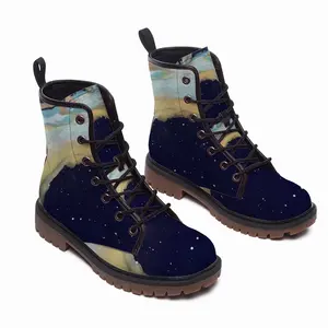 Men Broken Rainbow Leather Work Boots