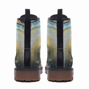 Men Broken Rainbow Leather Work Boots