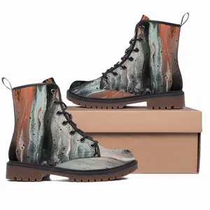 Men Copper Rain Leather Work Boots