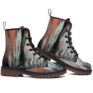 Men Copper Rain Leather Work Boots