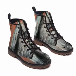 Men Copper Rain Leather Work Boots