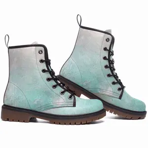 Men Turquoise Blue Window Leather Work Boots