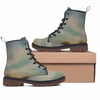 Men Atmospheric Landscape No2 Leather Work Boots