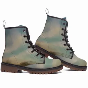 Men Atmospheric Landscape No2 Leather Work Boots