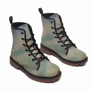 Men Atmospheric Landscape No2 Leather Work Boots