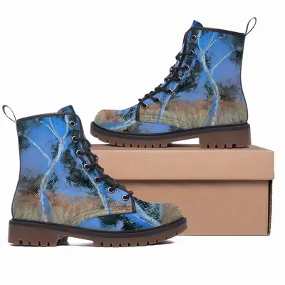 Men Australian Ghost Gum Trees Leather Work Boots