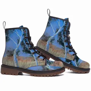 Men Australian Ghost Gum Trees Leather Work Boots