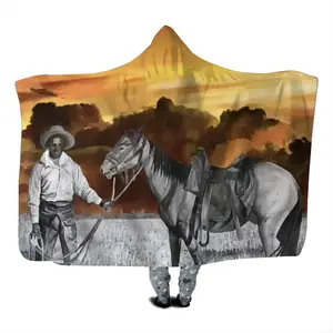 Cowboy With Horse Kids Hat Blanket