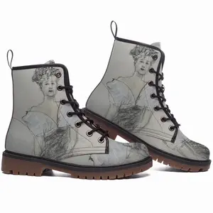 Men Madame Marie Leather Work Boots