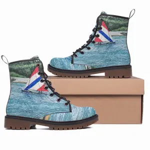 Men Sailboat At Holmes Leather Work Boots