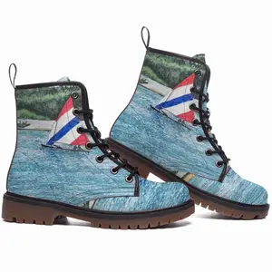 Men Sailboat At Holmes Leather Work Boots