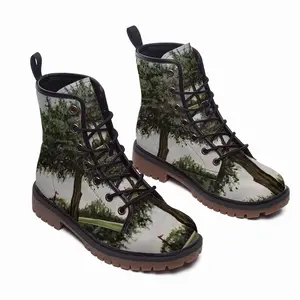 Men Golf Course Tree Leather Work Boots