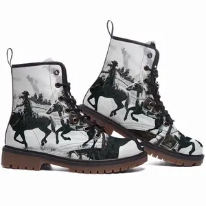 Men Pony Express Leather Work Boots