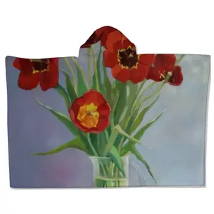 Tulips Kids Hat Blanket