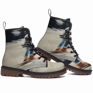 Men The Skier Leather Work Boots