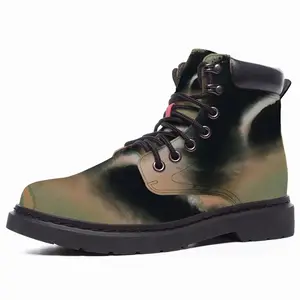 Men Bronze Animal Eye Mid Top Boots