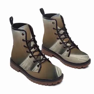 Men Sailboats Under The Thunder Leather Work Boots