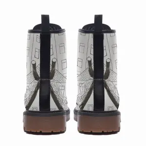 Men Trees Leather Work Boots