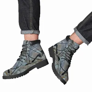 Men Tentacles Mid Top Boots