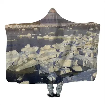 Ice Drift On The Oka Kids Hat Blanket