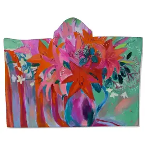 Lilies In A Vase Kids Hat Blanket