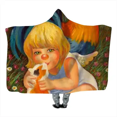 Innocent Kiss Of Angel Kids Hat Blanket