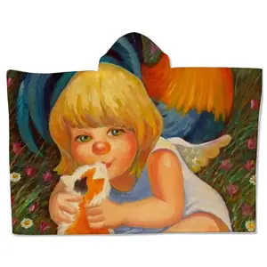 Innocent Kiss Of Angel Kids Hat Blanket