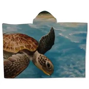 Caribbean Turtle Iii Kids Hat Blanket