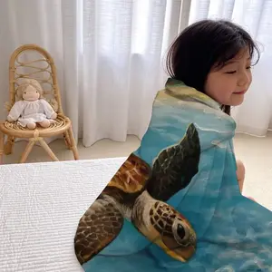 Caribbean Turtle Iii Kids Hat Blanket