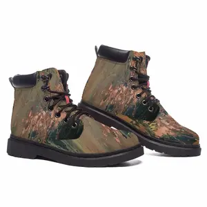 Men Bronze Abstraction Mid Top Boots