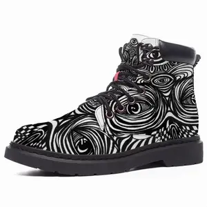 Men Owl Spirit Animal Mid Top Boots