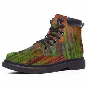 Men Orangespot Mid Top Boots