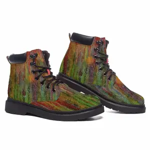 Men Orangespot Mid Top Boots