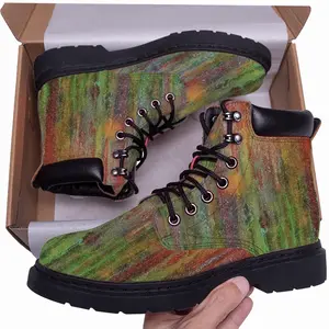 Men Orangespot Mid Top Boots