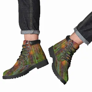 Men Orangespot Mid Top Boots