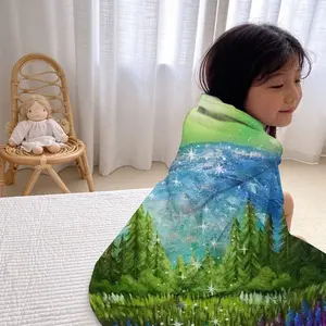 Mysterious Full Moon Kids Hat Blanket