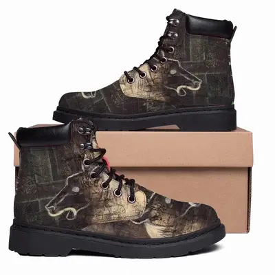 Men Golden Knight Crust At Sunset Mid Top Boots